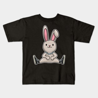 Rabbit with chucks and pearls happy easter 2021 bunny Kids T-Shirt